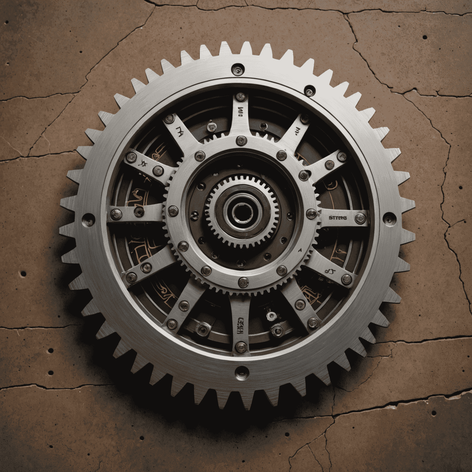 Machinex logo - Industrial gear with embedded circuit patterns