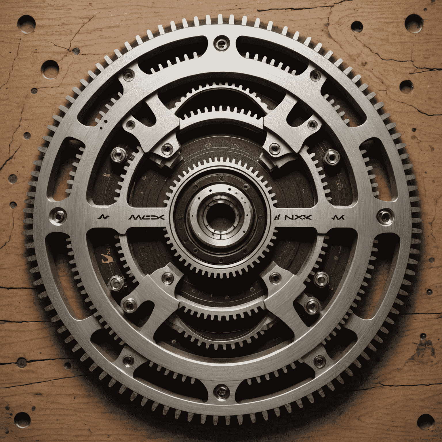 Machinex logo - Industrial gear with embedded circuit patterns