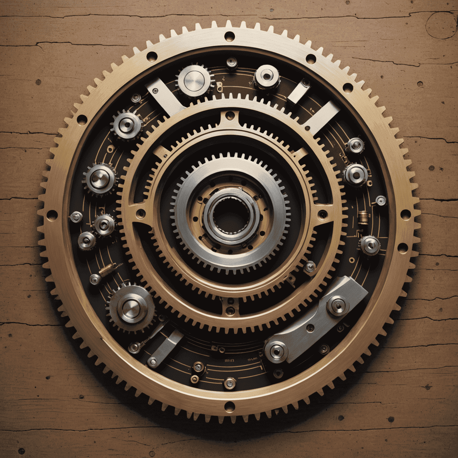 Machinex logo - Industrial gear with embedded circuit patterns